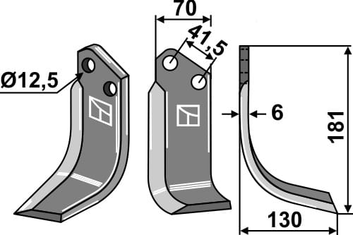 BL27743 Fräsmesser R - passend für Kuhn K1620010