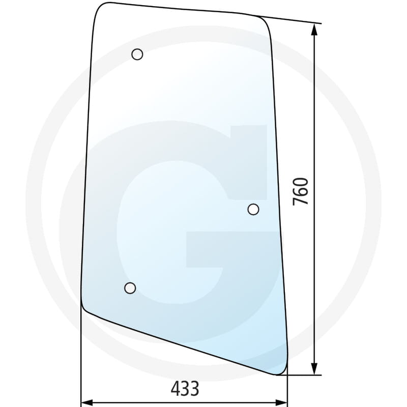 Side window L - suitable for John Deere L211451