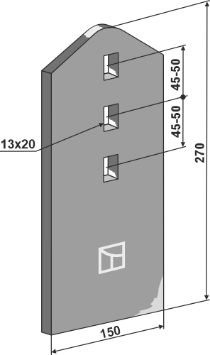 BL14173 Verschleißteil - passend zu Väderstad 425587