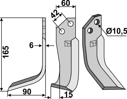 BL5159 Fräsmesser L - passend zu Goldoni 5624265