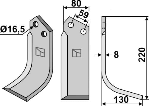 BL5788 Fräsmesser R - passend zu Rabe 8415.14.01