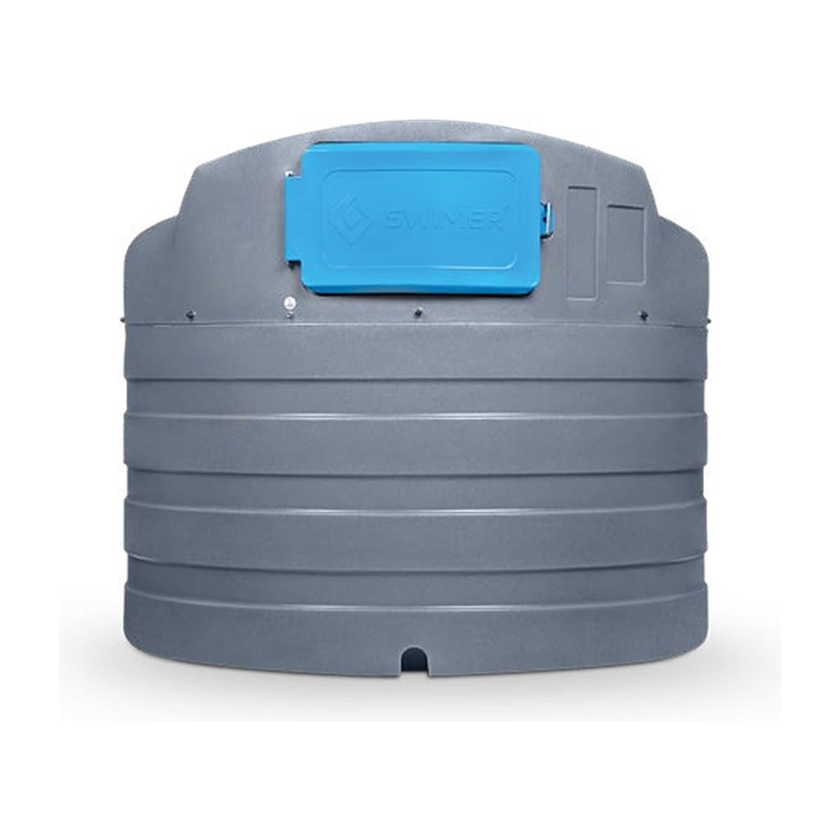 Wassertank, Tankanlage, Stahltank, grau, rohrloser Tank