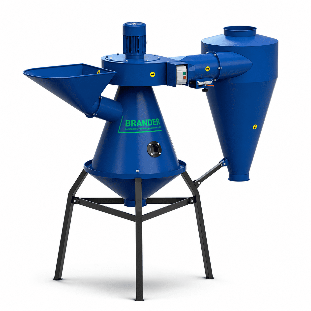 Getreide Luftseparator bis 15 t/h – Aerodynamischer Kornreiniger mit Zyklon