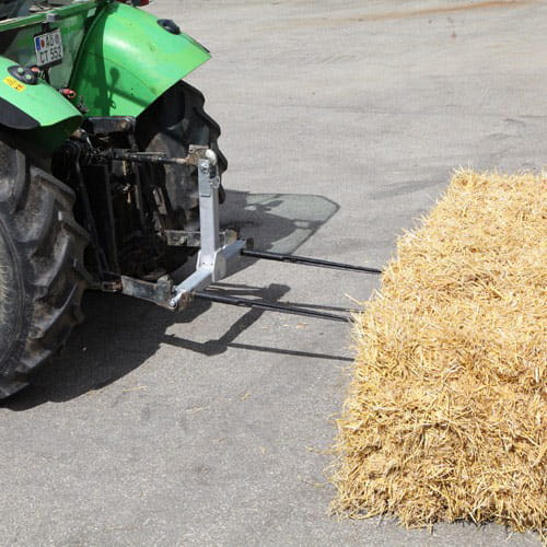 Fliegl Ballentransportgerät mit Dreipunktaufnahme Kat. 2 – Frontladerzinken 810 mm