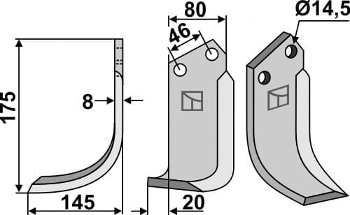 BLSOV-11L Fräsmesser L - passend zu Sovema