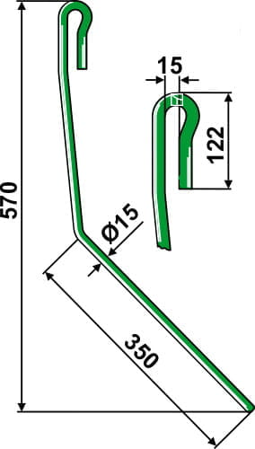 BL29067 Striegelzinken R - passend zu Amazone AD-P / Avant 959335