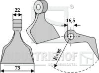 BL4013 Hammerschlegel LS- Ausführung für HMF - 63-RM-32