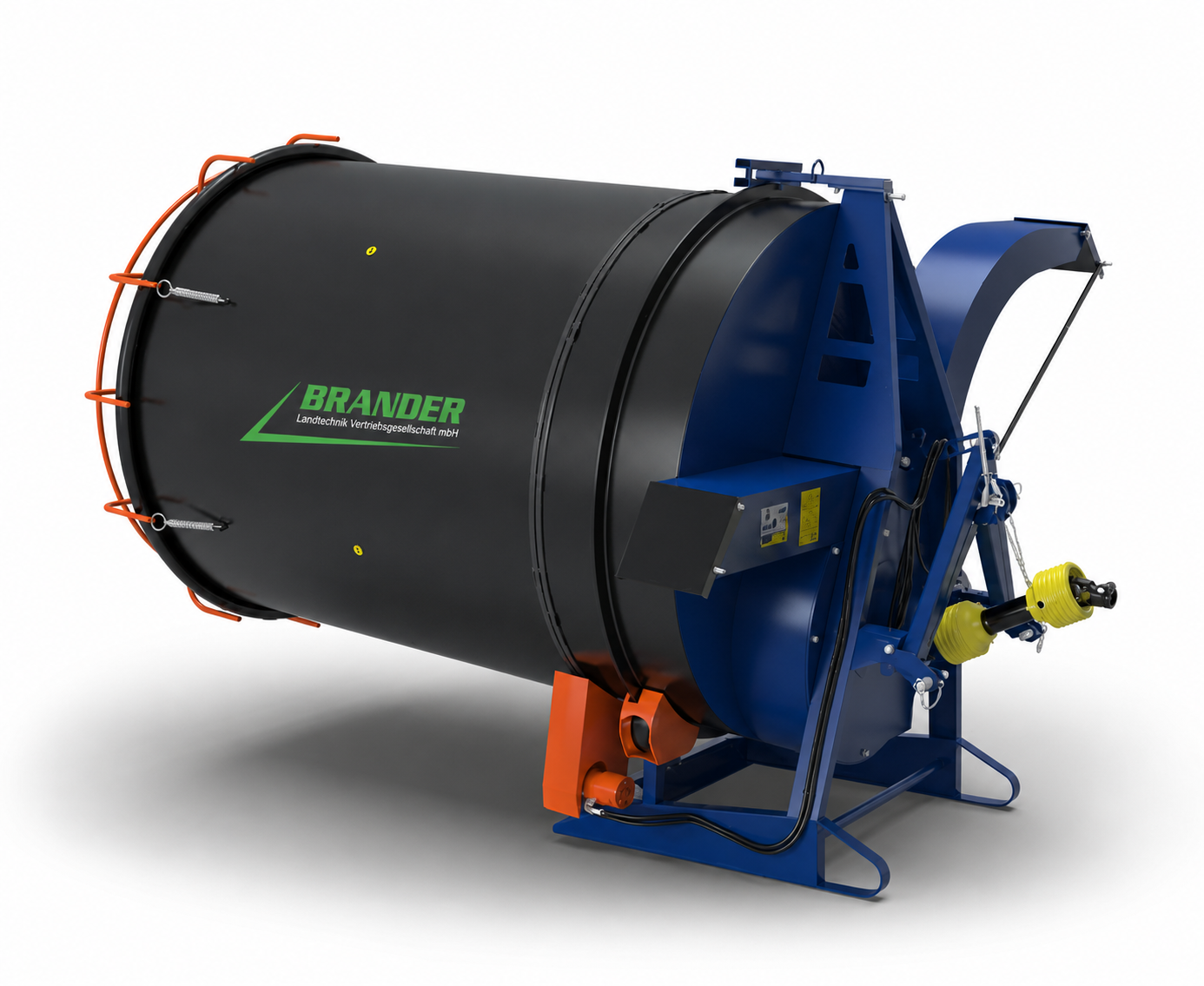 Strohmühle für Ballen Zapfwelle 2,5 t/h – Hochleistungs Ballenzerkleinerer PTO