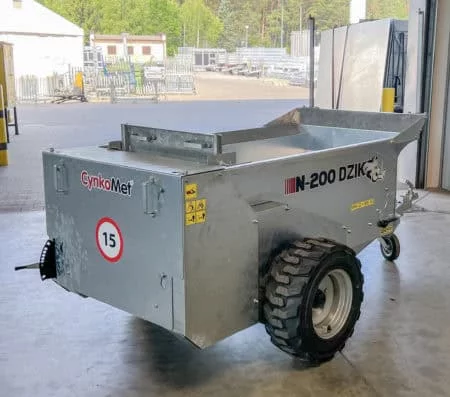 Cynkomet Miststreuer 800 kg Nutzlast, verzinkt, mit Differenzial