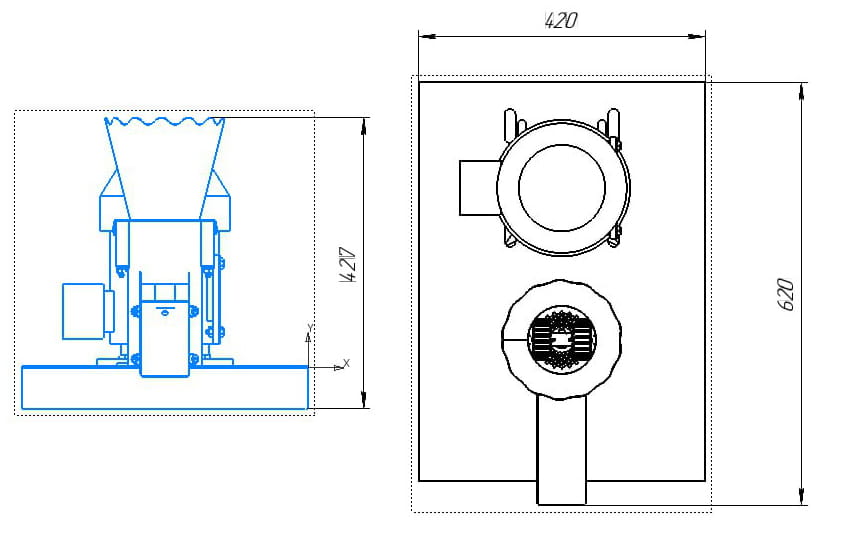 Pelletpresse 40 kg/h – Granulator 1.5 kW 400V | Futterpellet Maschine für Landwirtschaft