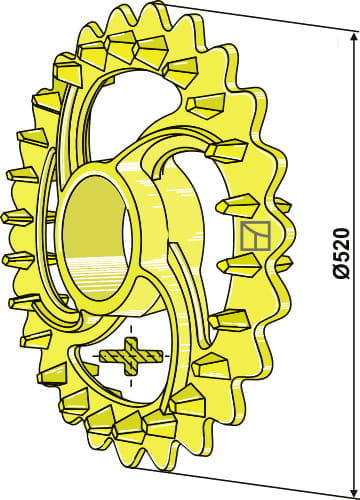 BL30238 Crosskillring Ø520 mm - passend zu Väderstad 101107