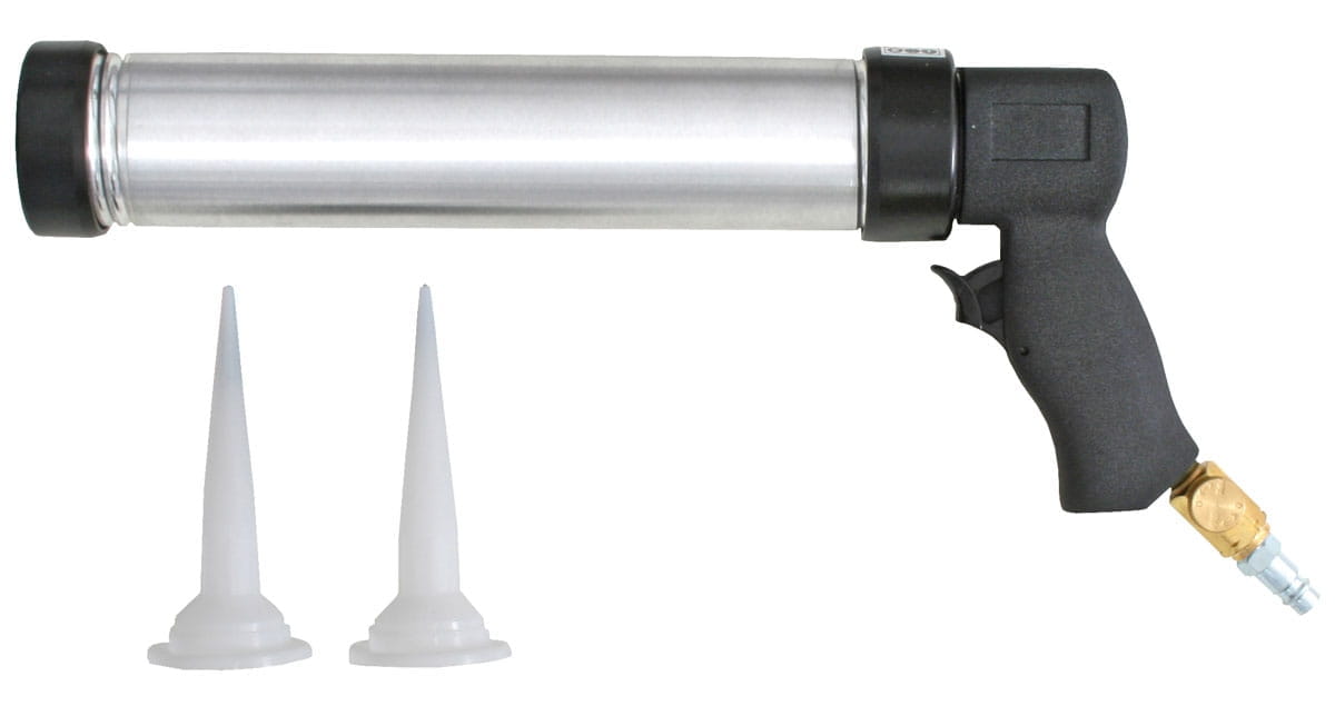 Druckluft Kitt- und Dichtungspistole -  Kartusche 400ml / Beutel 500ml