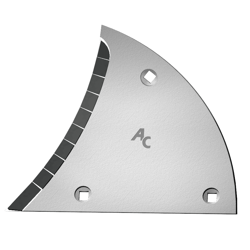 BL12526 AC Streichblech-Vorderteil B2KD L 10mm - passend zu Lemken 3451003 / 3451001 / 4041104047
