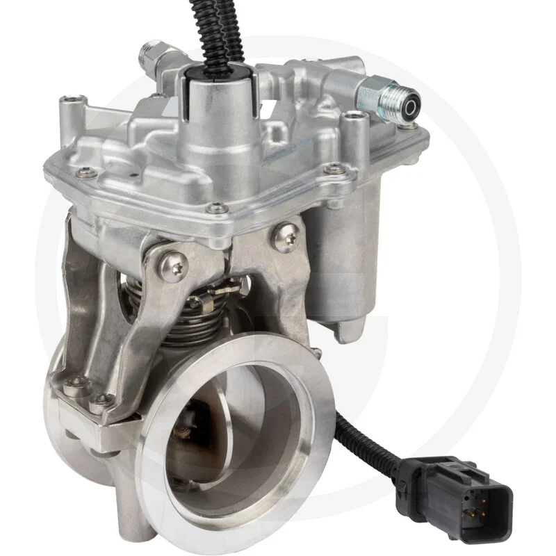 Turbocharger exhaust flap - suitable for John Deere 5075M (Stage V), 5000E series (Stage V) 5050E, 5058E, 5067E, 5075E engine types: 3029HPY65, 3029HPY85, 3029HPY96, 3029HPY97, 3029HPY98