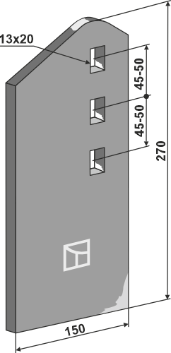 BL23805 Verschleißteil 270mm - passend zu Väderstad 425586