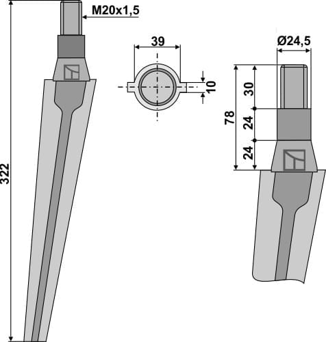BL6147 Kreiseleggenzinken - passend zu Quivogne / Morra