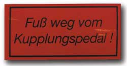 BL23978 Fuß weg vom Kupplungspedal