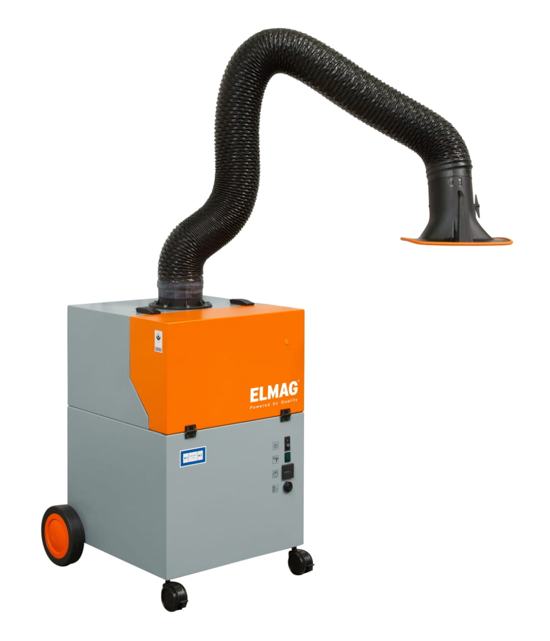 Mobile welding fume extraction system - 2m extraction arm Ø 150mm - H13 AT-Edition / W3/IFA approval