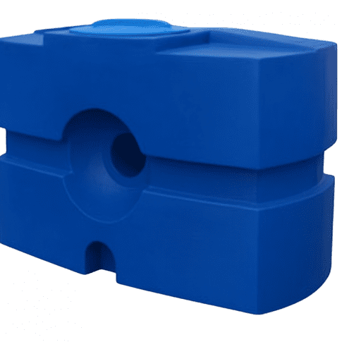 EMP 1000 L Wassertank Trinkwasser (ACS) – kompakter PE Tank mit Messinganschluss, Deckel & Ablass