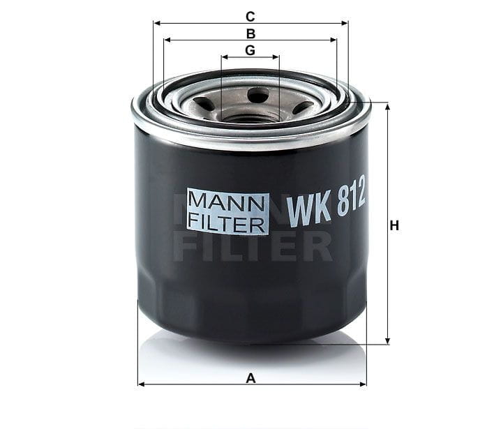 BLWK812 Mann Filter Kraftstofffilter WK 812 Kraftstofffilterelement