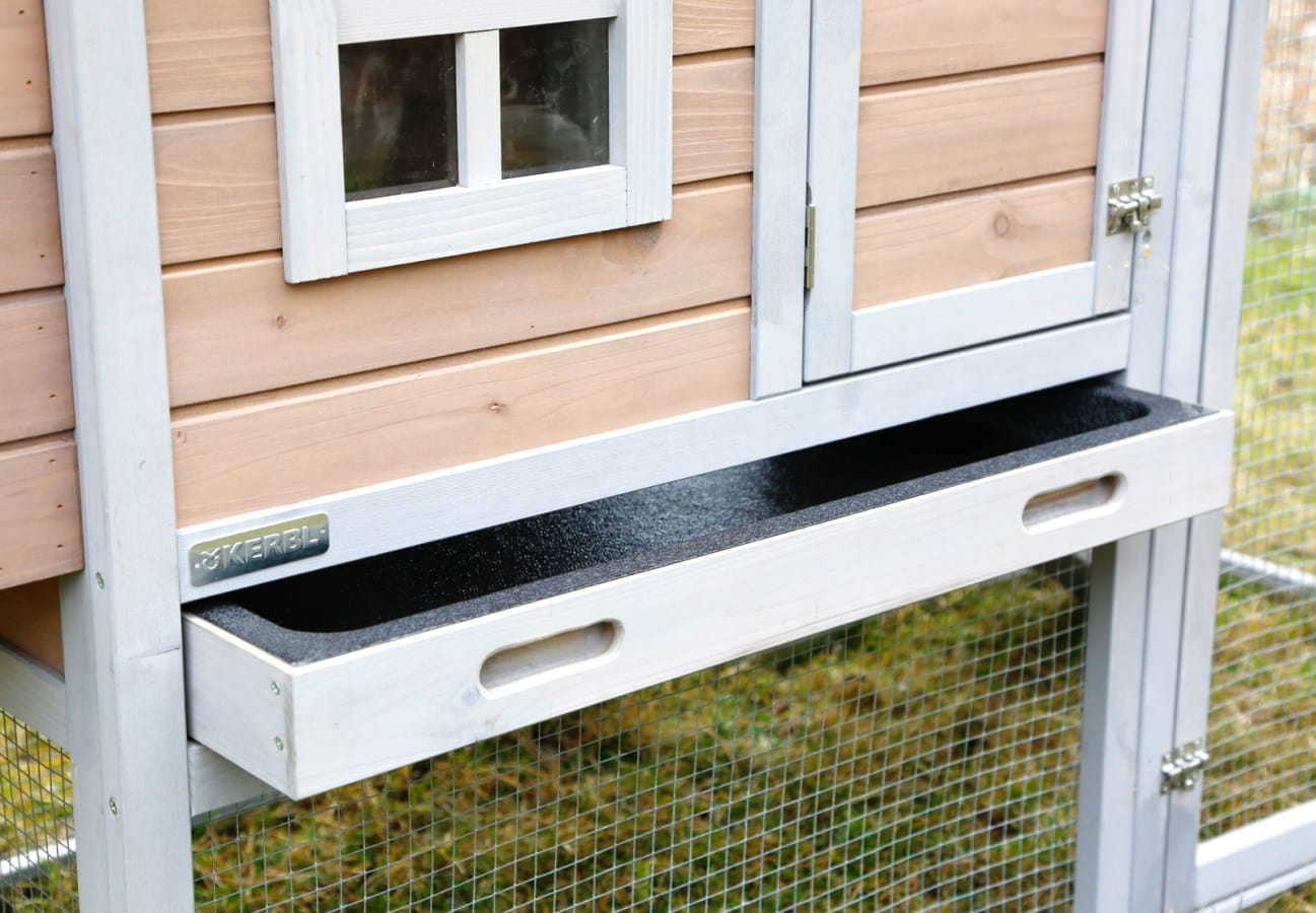 Wooden chicken coop - 181 x 65 x 118cm