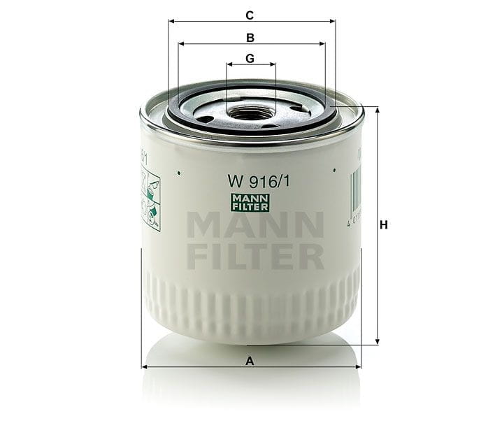 BLW9161 Mann Filter W 916/1 Wechselfilter SpinOn