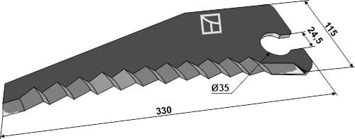 BL29835 Rundballenmesser - passend zu Krone 002823560