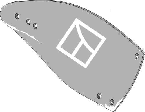 BL32447 Streichblech-Hinterteil R - passend zu Agrolux 85239