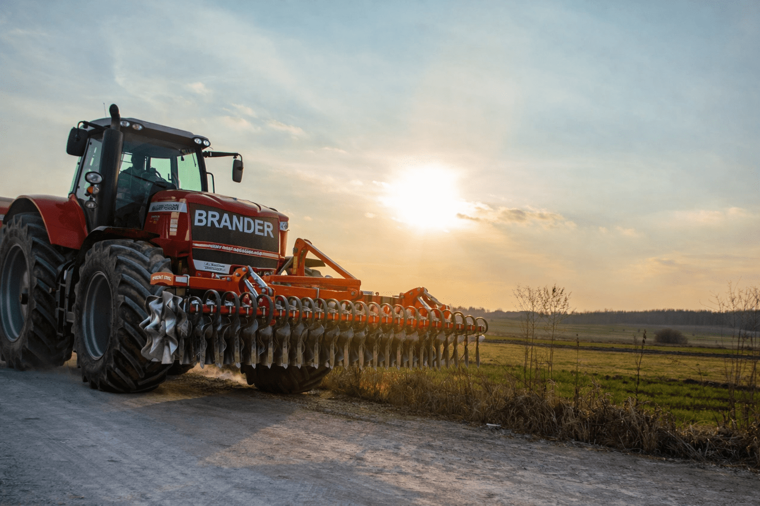 Front Scheibenegge 2,5 m – 2-reihig, 32 Scheiben Ø 520 mm, mit Lenkbock