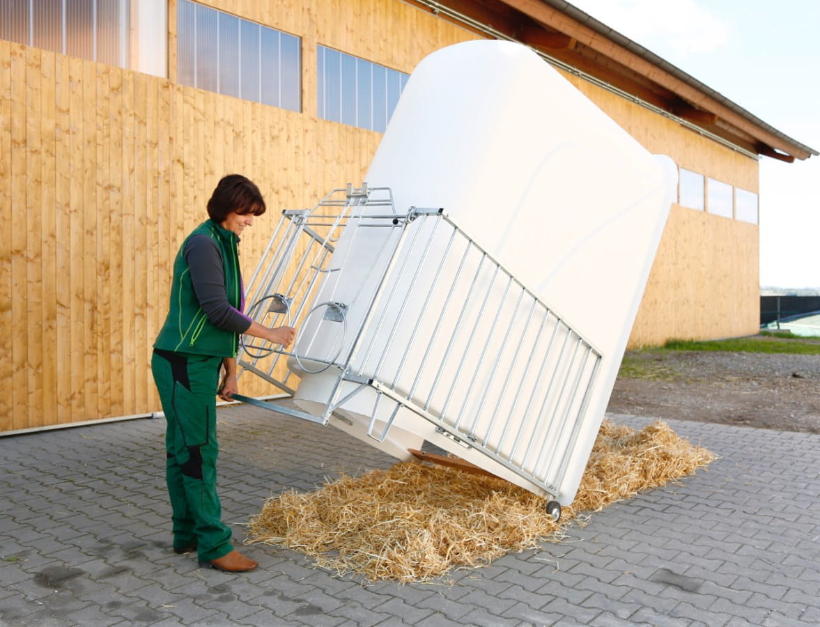 Kerbl Kälber Einzeliglu Premium - mit Umzäunung