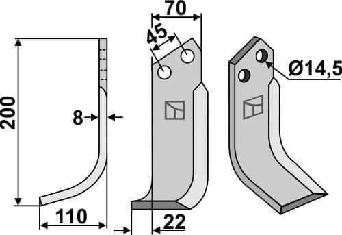 BL5475 Fräsmesser L - passend zu Maletti 0100078