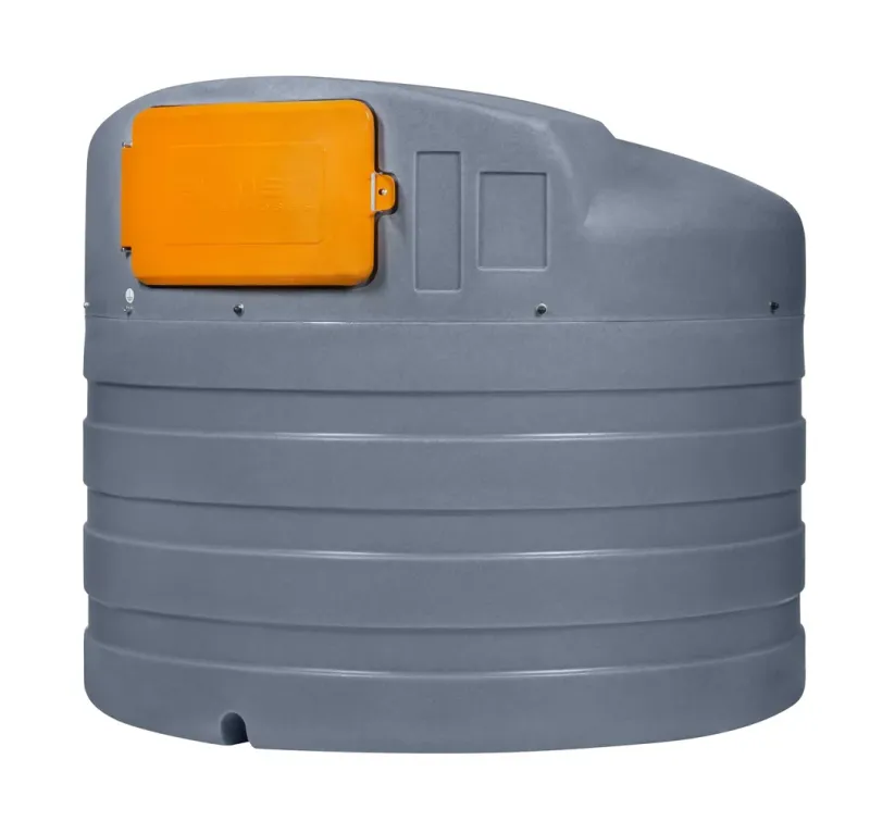 Wassertank, Speicherbehälter, Nutzfass, GFK-Kunststoff, Grau