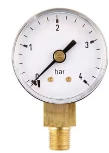 Manometer Ø40 0-4 bar ⅛" bottom - dry