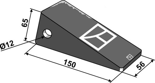 Scharspitze 150mm für Tiefenlockerer Zinken
