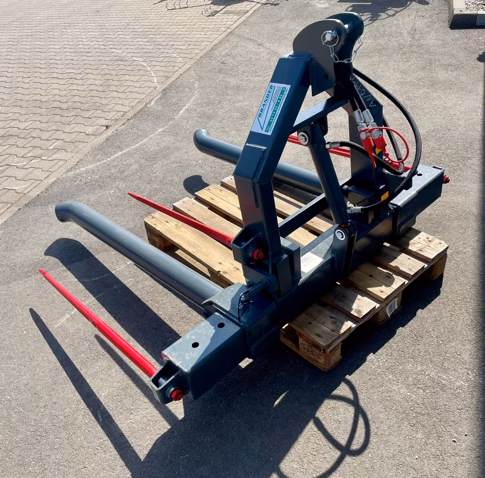 Bale fork 1450 mm hydraulically foldable – bale transport fork Cat. 1/2 & EURO