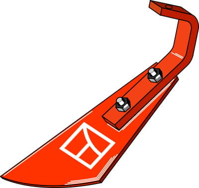 BL31-003R Abstreifer mit Haltebügel - rechts