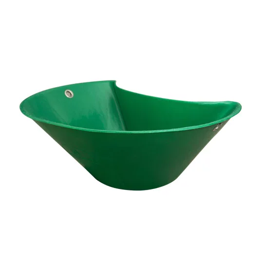 Schüssel, Grün, Becken, Breite Öffnung, Gummi/Metall?