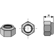 BL6211 RHMU-24CAN Sechskantmutter selbstsichernd