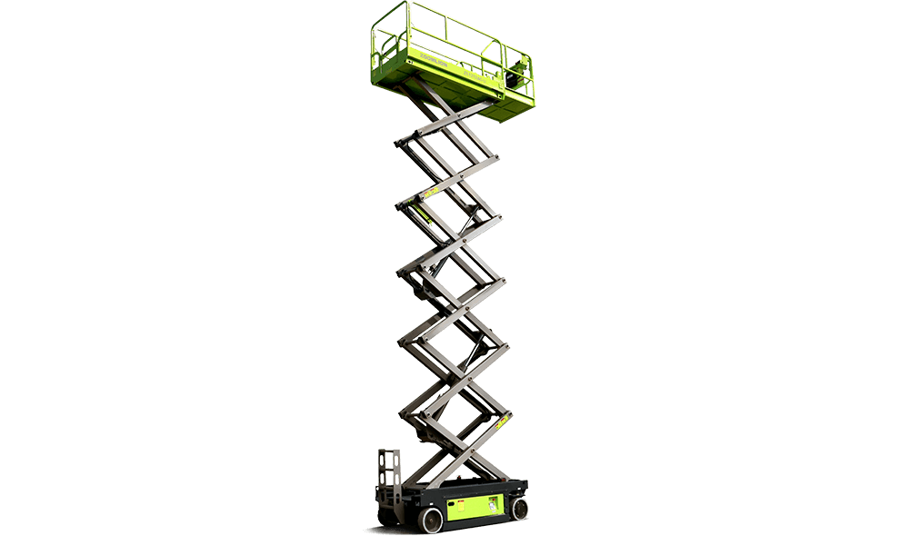 Zoomlion Elektro Scherenhebebühne 13,8 m Arbeitshöhe | 11,8 m Plattformhöhe | 350 kg Tragkraft | 230 Ah Lithium-Ionen Akku | AC-Antrieb | Plattformausschub 0,91 m