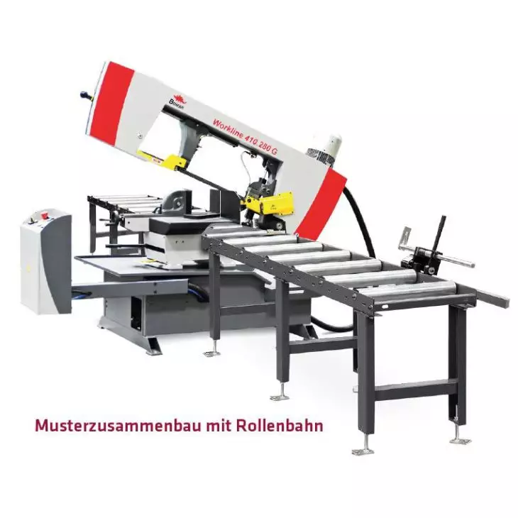 BOMAR Rollenbahn Grundversion – 3m Rollenbahn, 150 kg/m Tragkraft, höhenverstellbar
