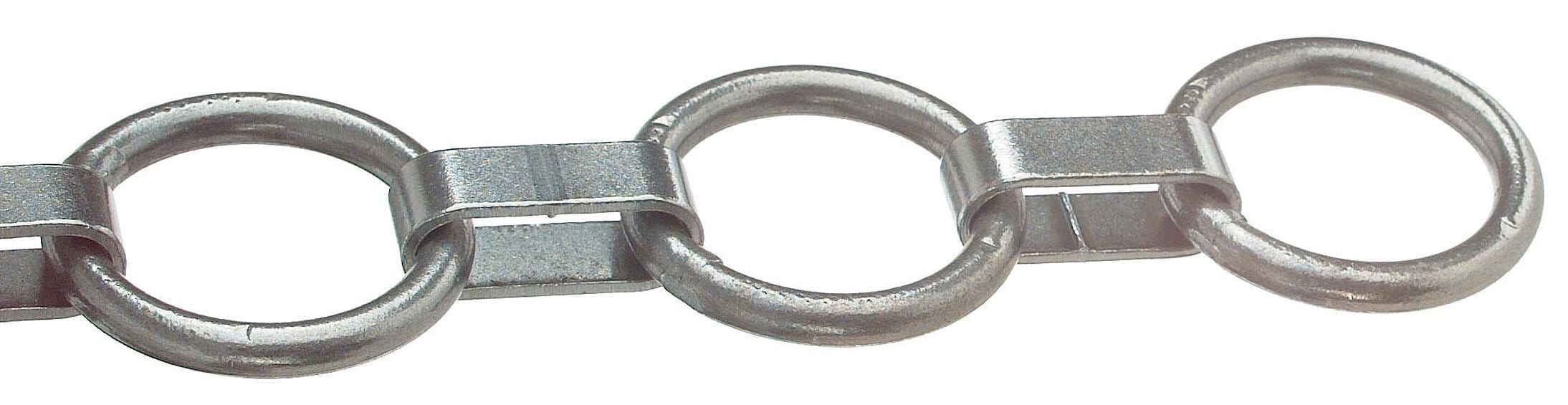 60132 Flachglieder-Halskette 9 Ringe