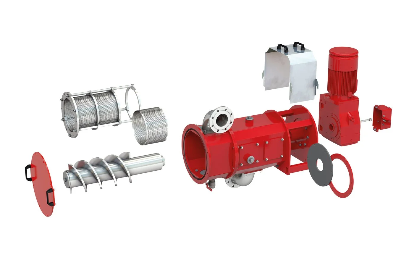 rot, pumpenaggregat, rohrleitung, sonnenformen, industriekomponenten