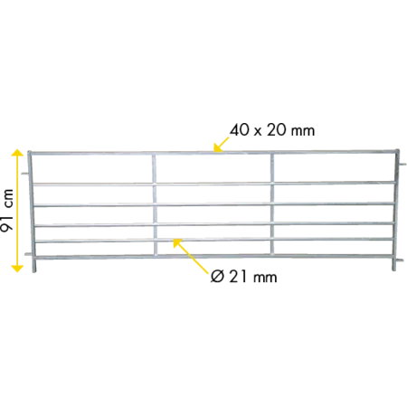 Patura Horde - Höhe: 0,91 m - Länge: 3 m