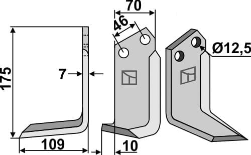 BL6292 Fräsmesser L - passend zu Sovema 900111008
