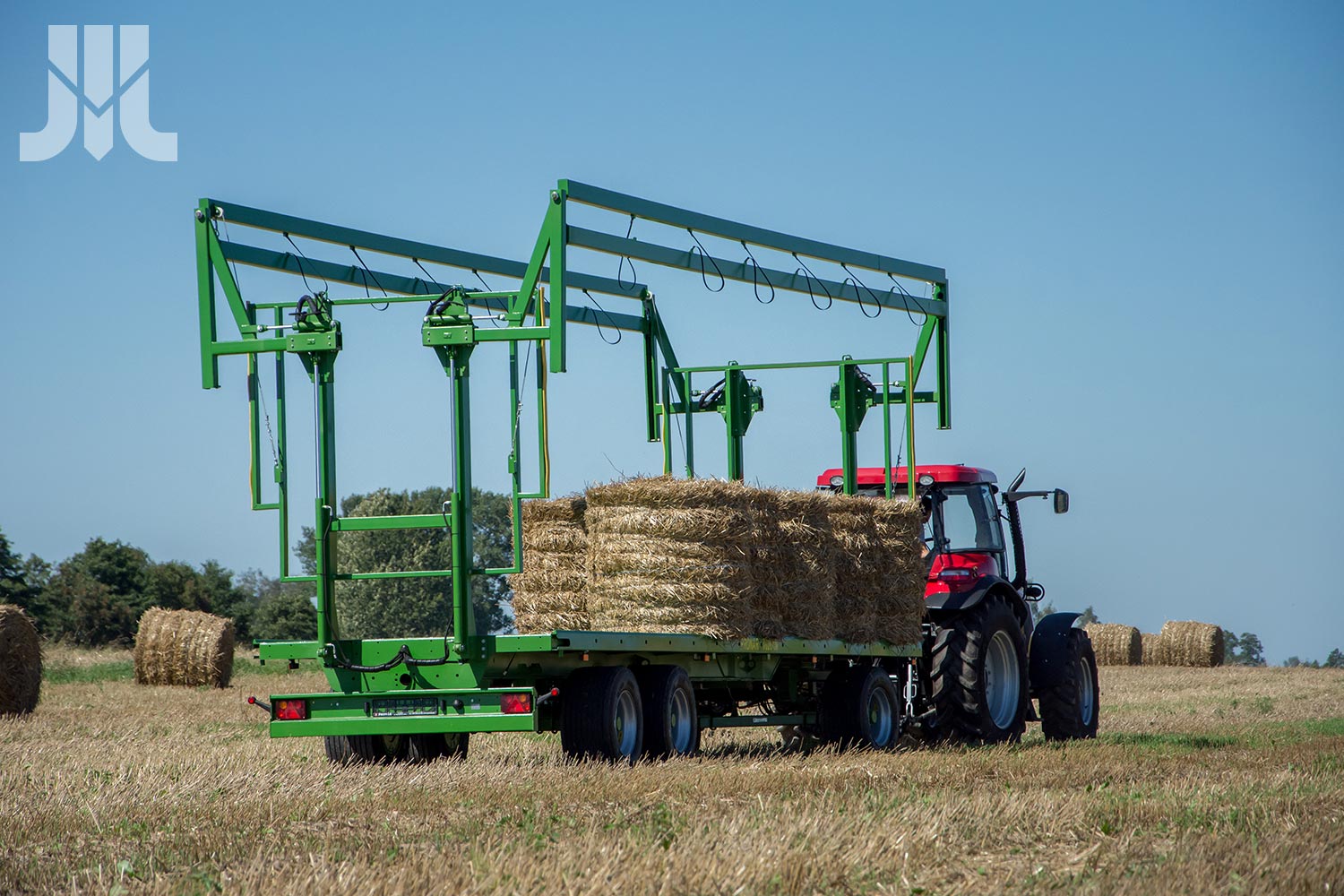 Traktor, Viehtransporter, Strohballen, Ladesystem, Landwirtschaft
