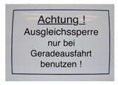 BL23975 Achtung! Ausgleichssperre