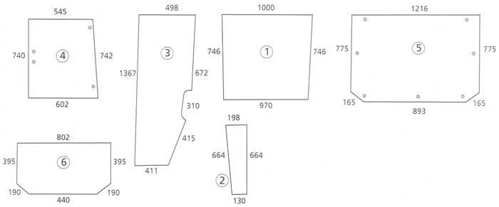 BL16710 Heckscheibe unten