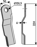 BL4174 linkes Messer für Staiger