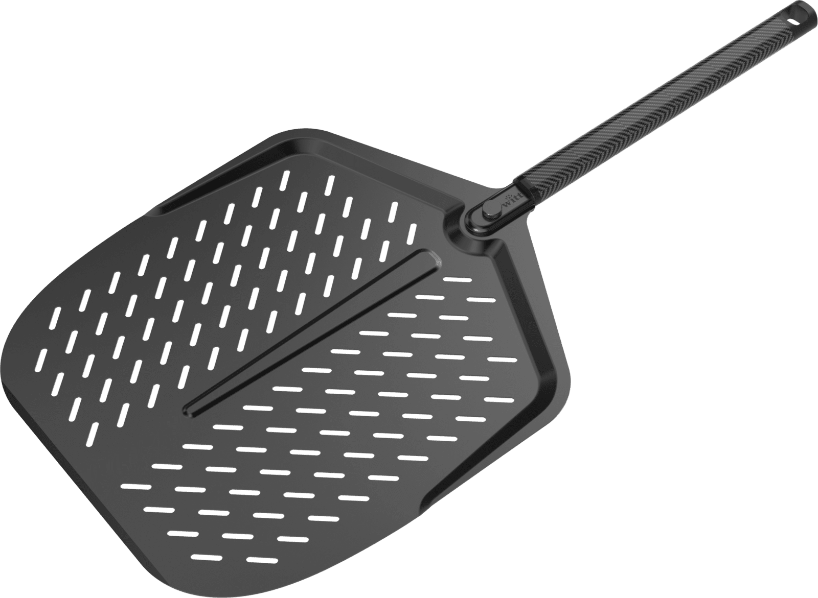 Witt Pizza-Schieber 14 Zoll / 36 cm - Black Edition - Aluminium – perforiert