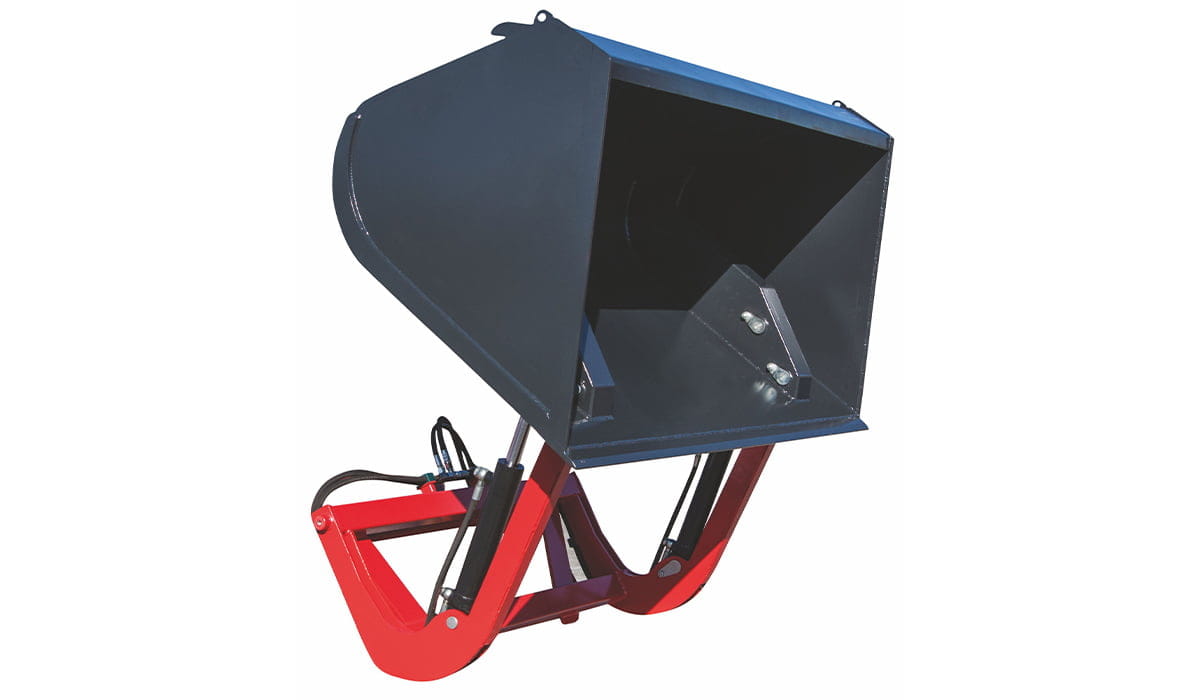 Brander High-Tipping Bucket with Euro Mount | High-Discharge Bucket | Robust, Hydraulic & Efficient